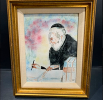 Rabbi Writing Sermon